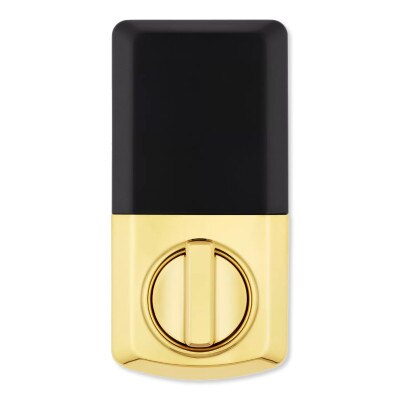 Kwikset Powerbolt 250 Transitional Keypad Electronic Lock, Lifetime Polished Brass
